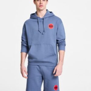 Men's Dicrincio Relaxed Fit Long Sleeve Logo Graphic Hoodie