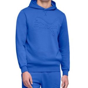 Men's Embossed Logo Hoodie Sweatshirt