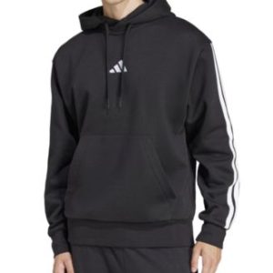 Men's Essential Three Stripes Fleece Hoodie