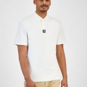 Men's Metal Stacked HUGO Logo Polo Shirt