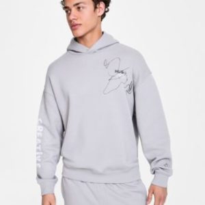 Men's Nedimo Relaxed Fit Long Sleeve Logo Hoodie
