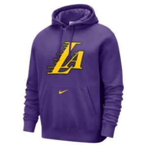 Men's Purple Los Angeles Lakers 2024/25 City Edition Essential Club Pullover Hoodie