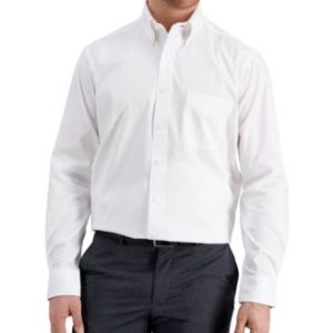 Men's Regular Fit Pinpoint Dress Shirt, Created for Mivy's