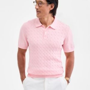 Men's Regular-Fit Sweater-Knit Polo Shirt, Created for Mivy's