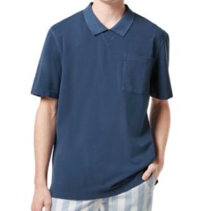 Men's Relaxed-Fit Short Sleeve Garment-Dyed Polo Shirt