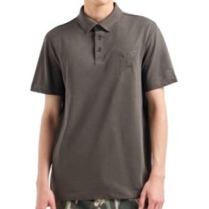Men's Short Sleeve Eagle Graphic Polo Shirt