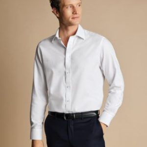 Men's Slim-Fit Non-Iron Royal Oxford Dress Shirt