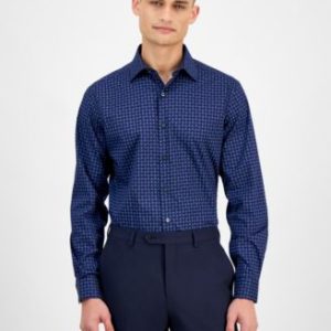Men's Slim-Fit Round Dot Dress Shirt, Exclusively at Mivy's