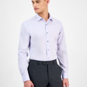Men's Slim-Fit Solid Dress Shirt, Created for Mivy's