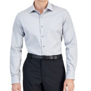 Men's Slim-Fit Temperature Regulating Dress Shirt, Created for Mivy's