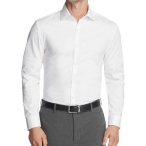 Men's Slim Fit Tonal Stripe Dress Shirt