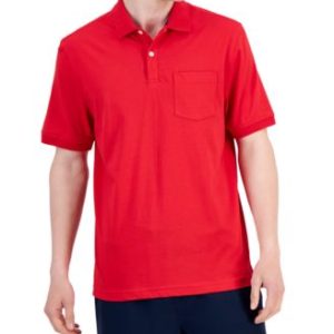 Men's Solid Jersey Polo with Pocket, Created for Mivy's