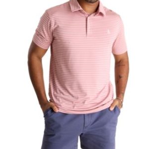 Men's The Newbie Short Sleeve Striped Polo Shirt