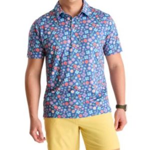 Men's The Spring Pedal Classic-Fit Printed Performance Polo Shirt