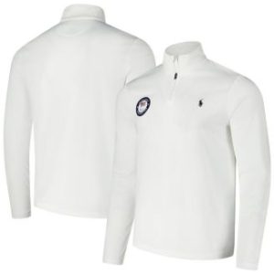 Men's White U.S. Paralympics Villagewear Quarter-Zip Sweatshirt