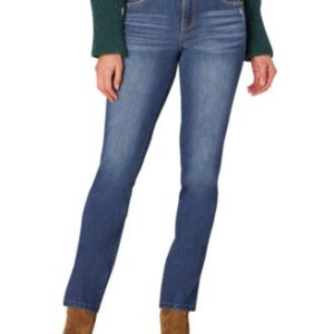 Petite "Ab"solution Straight-Leg Jeans