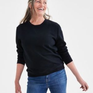 Petite Crewneck Long-Sleeve Fleece Sweatshirt, Created for Mivy's