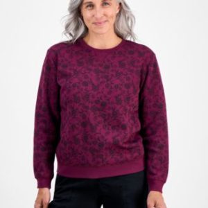 Petite Floral-Print Crewneck Sweatshirt, Mivy's Exclusive