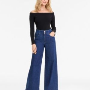 Petite High-Rise Wide-Leg Jeans, Mivy's Exclusive