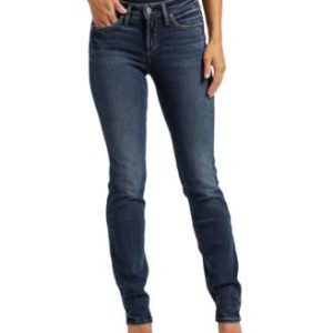 Suki Curvy Mid Rise Straight-Leg Jeans