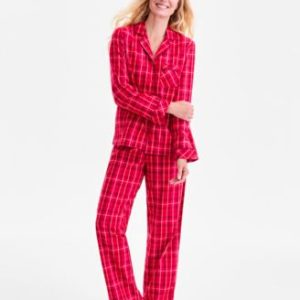 Women's 2-Pc. Cotton Flannel Packaged Pajamas Set, Created for Mivy's