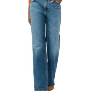 Women's Baggy Mid Rise Bootcut Jeans
