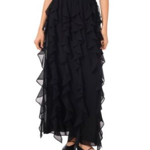 Women's Corkscrew A-Line Pull-On Maxi Skirt