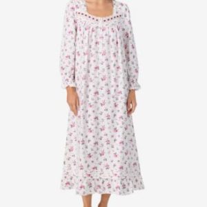 Women's Cotton Flannel Long Sleeve Ballet Nightgown