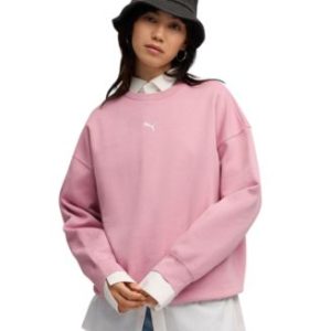 Women's Essential Oversized Crew Fleece Sweatshirt