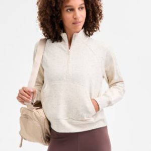 Women's Fleece Quarter-Zip Sweatshirt, Mivy's Exclusive