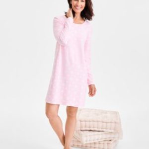 Women's Jersey Printed Long Sleeve Sleepshirt