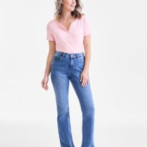 Women's Mid-Rise Curvy Bootcut Jeans, Regular, Short and Long Lengths, 2P-28W, Created for Mivy's