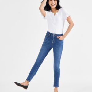 Women's Mid-Rise Curvy Skinny Jeans, Created for Mivy's