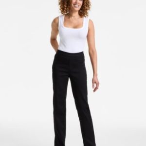 Women's Mid-Rise Straight Pull-On Jeans, Exclusively at Mivy's