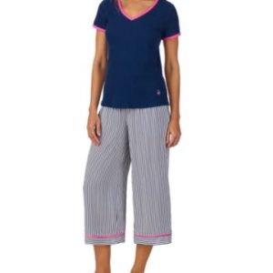 Women's Printed Cropped Pajama Set