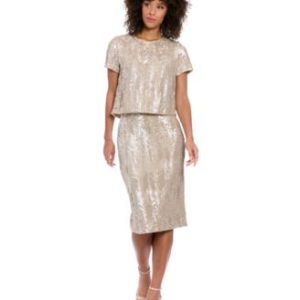 Women's Sequin-Pattern Pencil Skirt