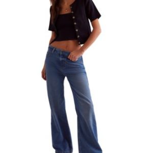 Women's Stride High Rise Wide-Leg Jeans