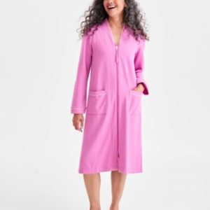 Women's Zip-Front Quilted Robe