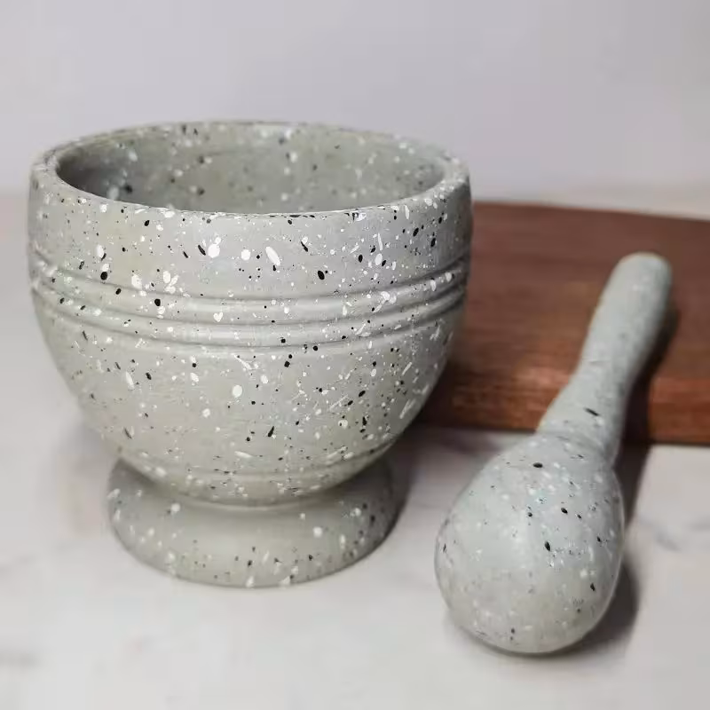 [Multi-Functional Grinder Set] Food-Grade PP Material, Multi-Functional 1 Set of Grinder and Pestle | Kitchen Garlic Bowl, Pepper Grinder, Household Garlic Mincer Tool, Seasoning Grinder, Grain and Spice Grinder, Kitchen Gadget