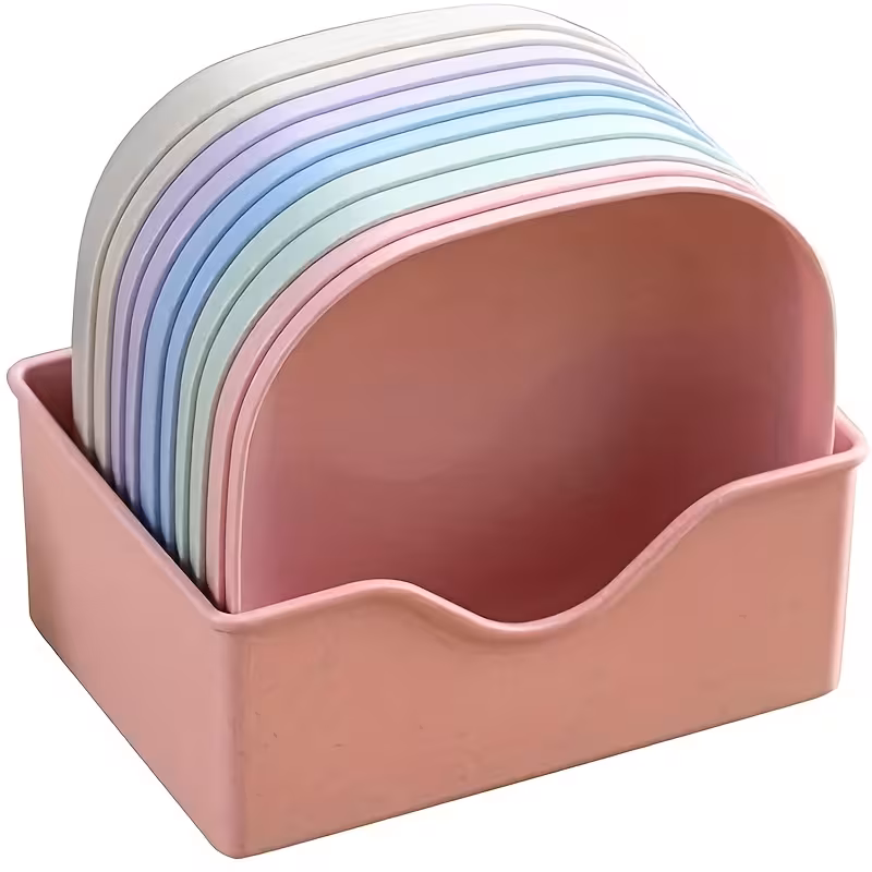 Compact Food Dish Collection Perfect for Munchies & Morning Meals - Sturdy Plastic - Must-Have Kitchen Utensil